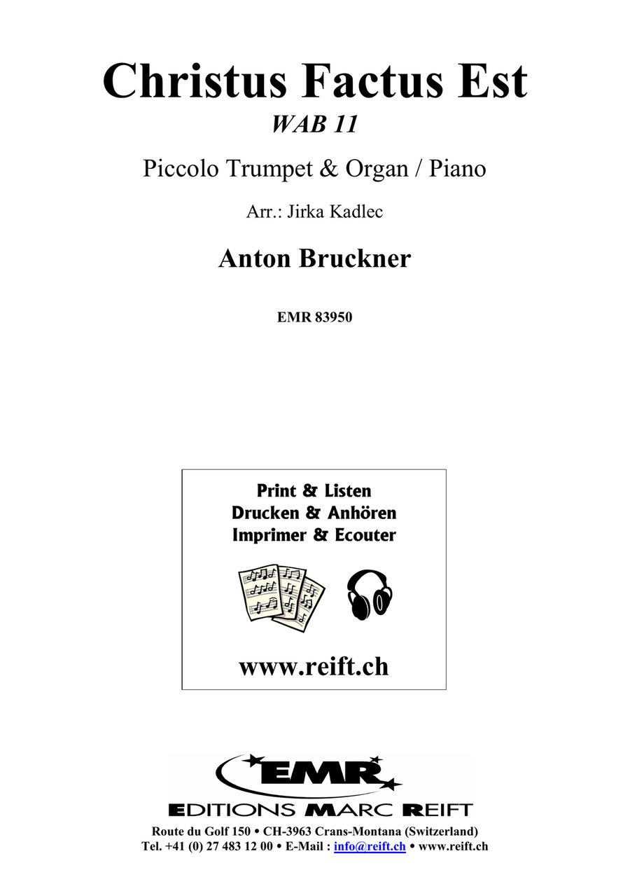 Christus Factus Est by Anton Bruckner Piccolo Trumpet - Sheet Music page 2