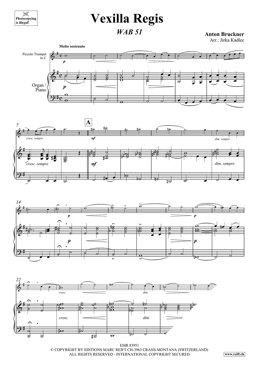 Vexilla Regis Vexilla Regis Piccolo Trumpet scores gallery preview page 3