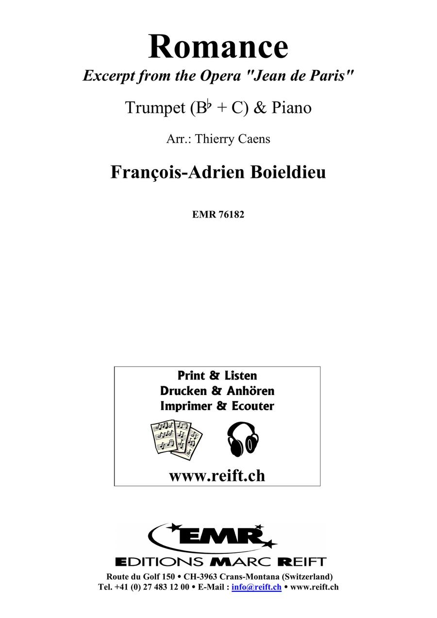 Romance Romance Trumpet Solo scores gallery preview page 2