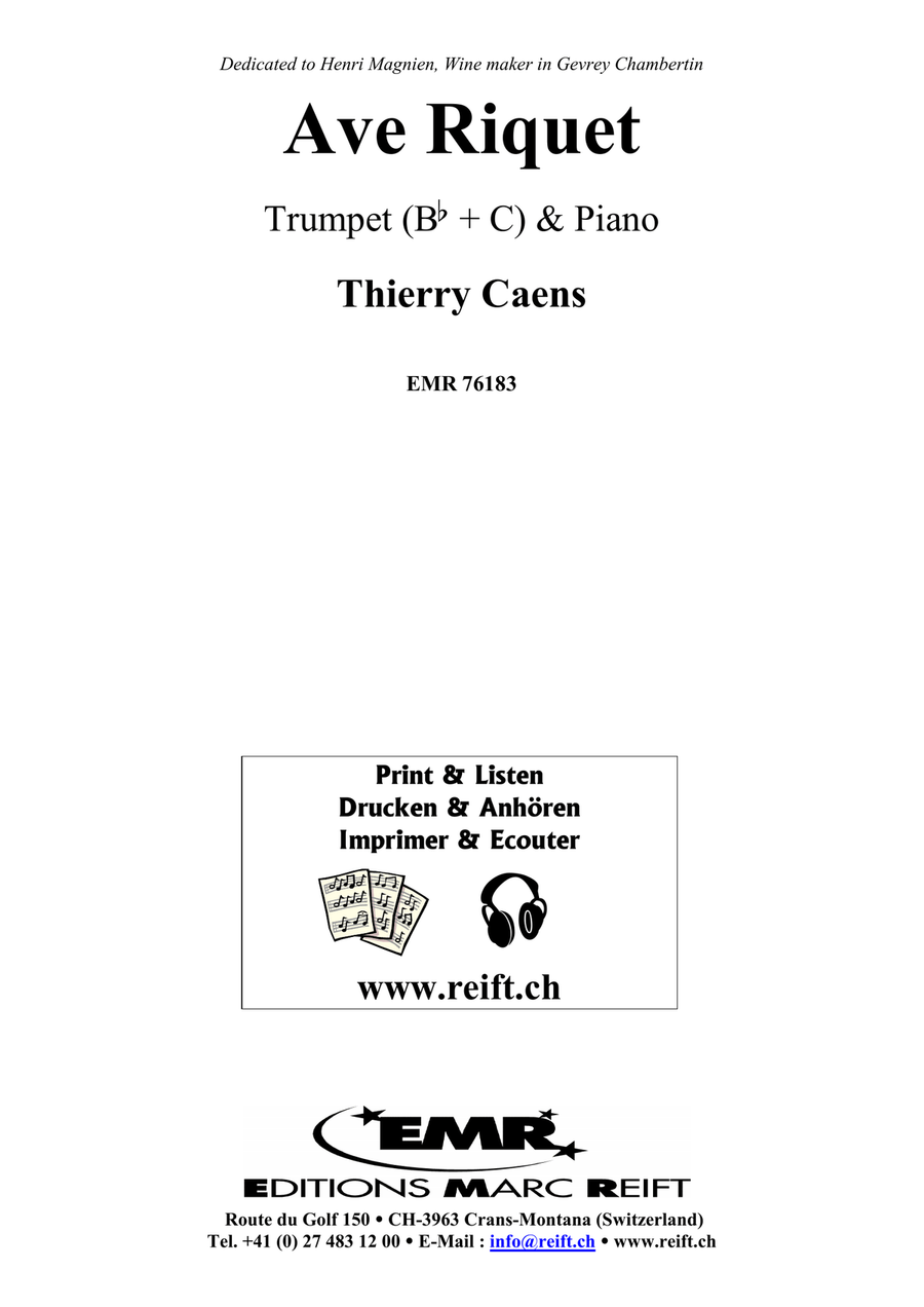 Ave Riquet Ave Riquet Trumpet Solo scores gallery preview page 2