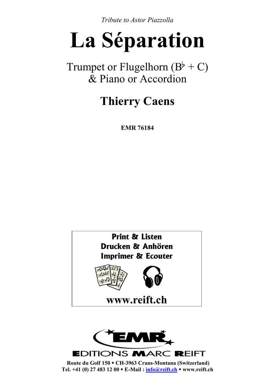 La Séparation La Séparation Flugelhorn scores gallery preview page 2