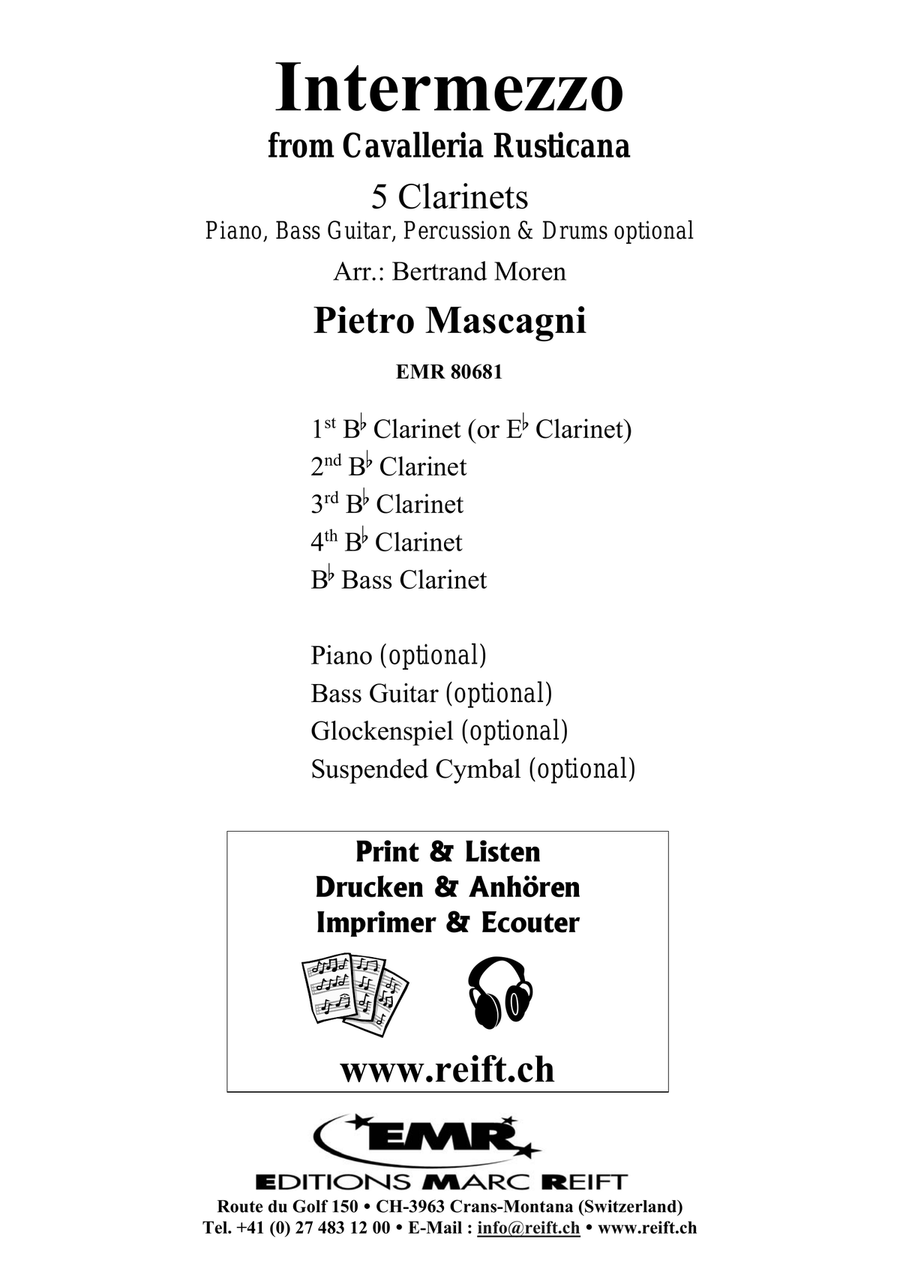 Intermezzo Intermezzo Clarinet Quintet scores gallery preview page 2
