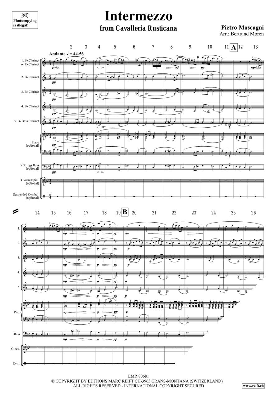Intermezzo Intermezzo Clarinet Quintet scores gallery preview page 3