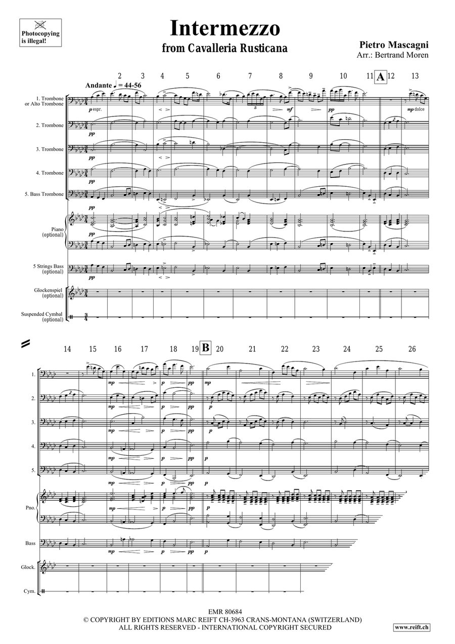 Intermezzo Intermezzo Trombone scores gallery preview page 3