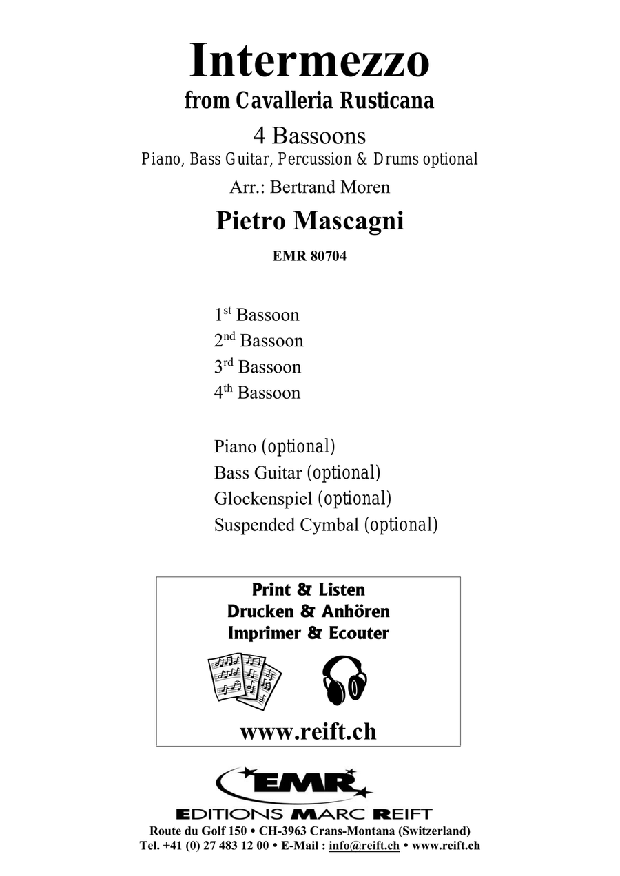 Intermezzo Intermezzo Bassoon Quartet scores gallery preview page 2