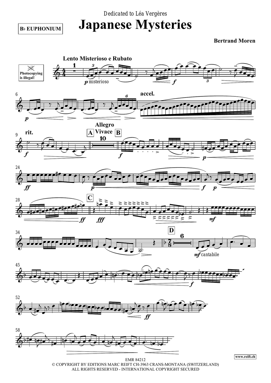 Japanese Mysteries Japanese Mysteries Euphonium scores gallery preview page 4