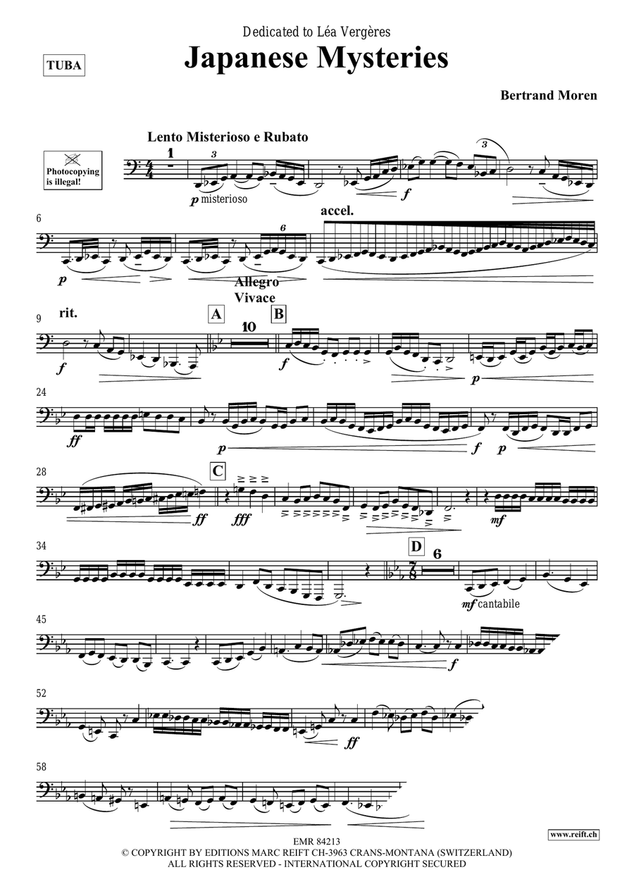 Japanese Mysteries Japanese Mysteries Tuba scores gallery preview page 4