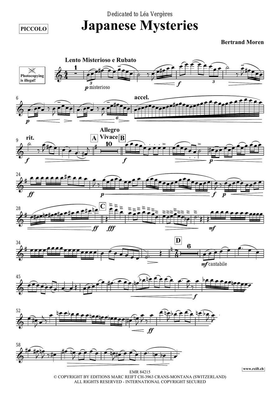 Japanese Mysteries Japanese Mysteries Piccolo scores gallery preview page 4