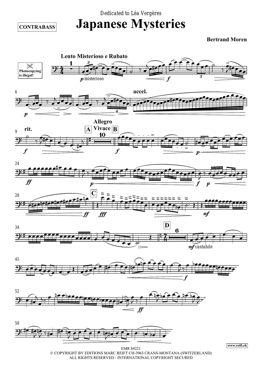 Japanese Mysteries Japanese Mysteries Double Bass scores gallery preview page 4