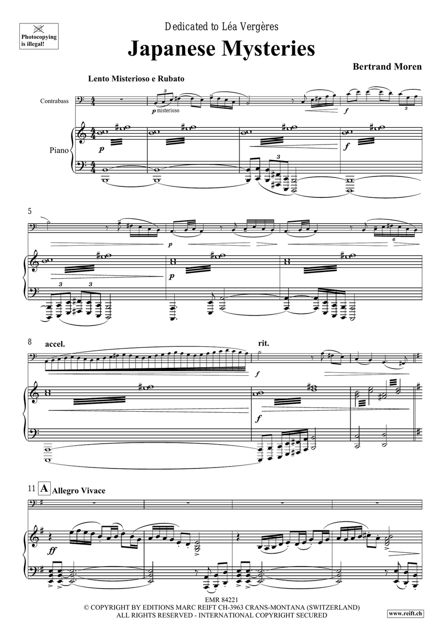 Japanese Mysteries Japanese Mysteries Double Bass scores gallery preview page 5