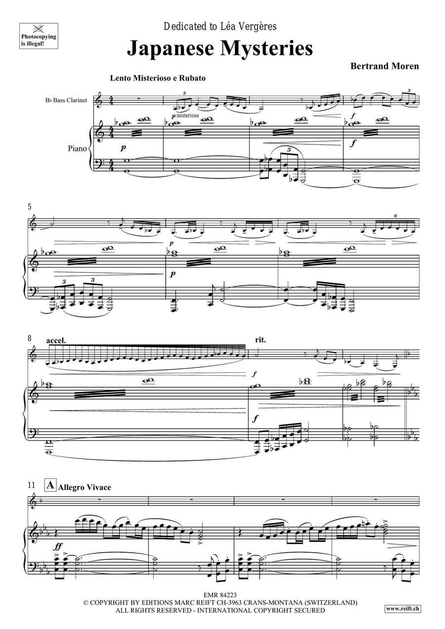 Japanese Mysteries Japanese Mysteries Bass Clarinet scores gallery preview page 5