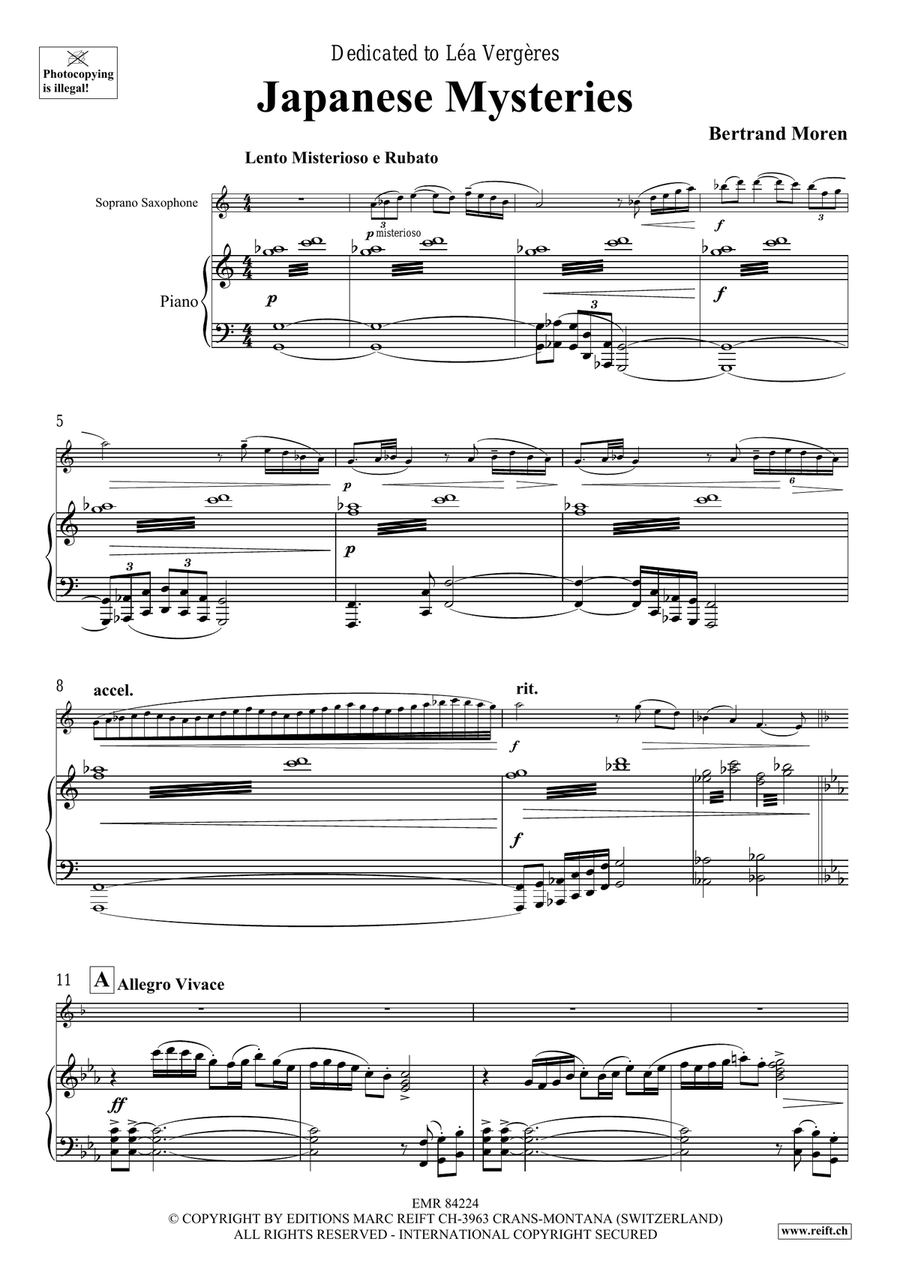 Japanese Mysteries Japanese Mysteries Soprano Saxophone scores gallery preview page 5