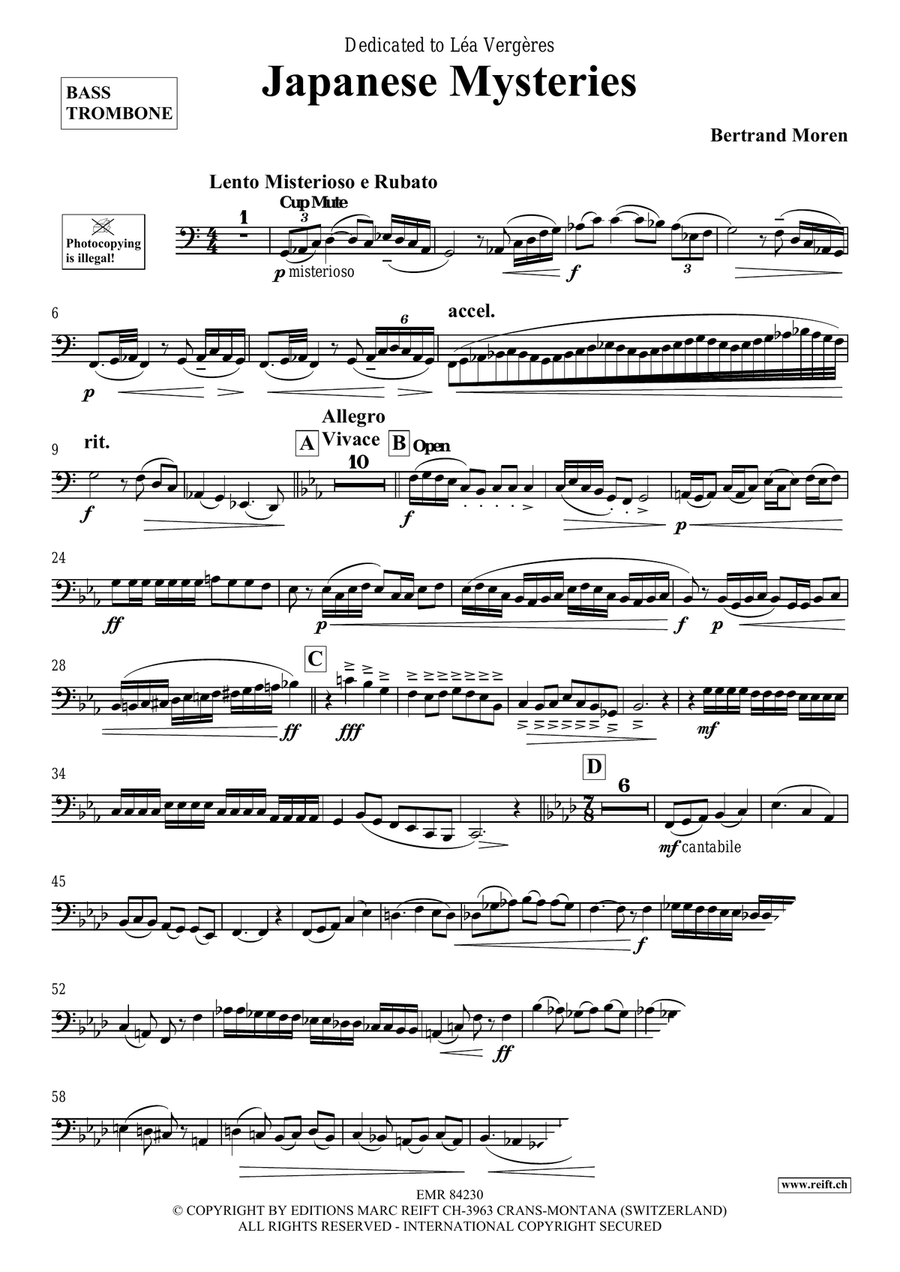 Japanese Mysteries Japanese Mysteries Bass Trombone scores gallery preview page 4