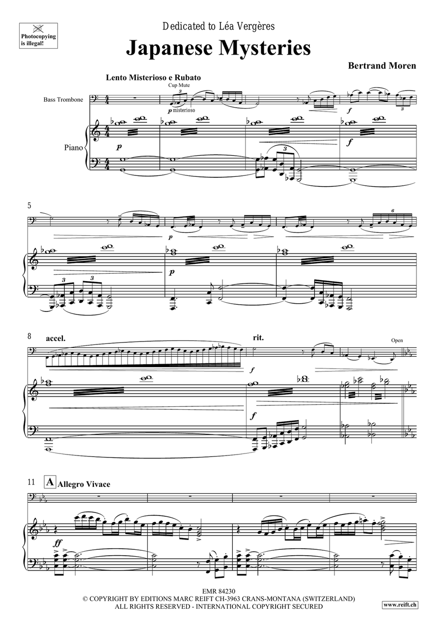 Japanese Mysteries Japanese Mysteries Bass Trombone scores gallery preview page 5