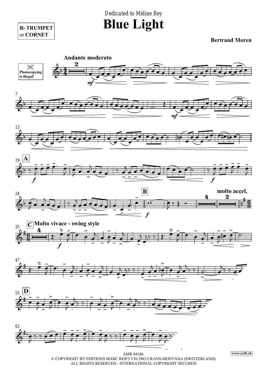 Blue Light Blue Light Cornet scores gallery preview page 4