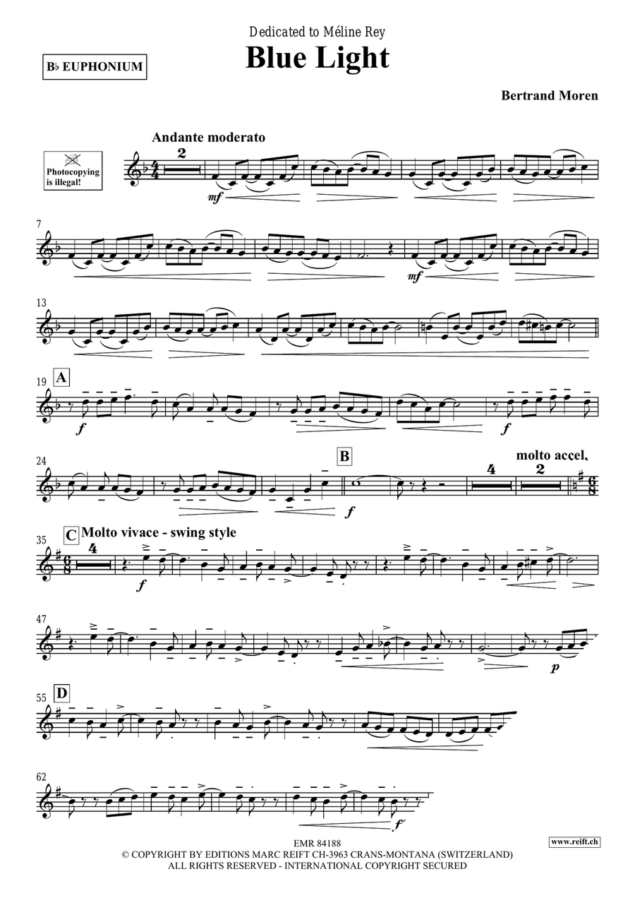 Blue Light Blue Light Euphonium scores gallery preview page 4