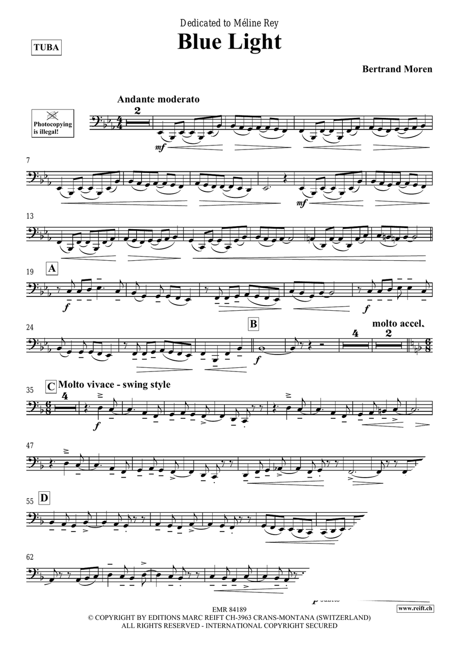 Blue Light Blue Light Tuba scores gallery preview page 4
