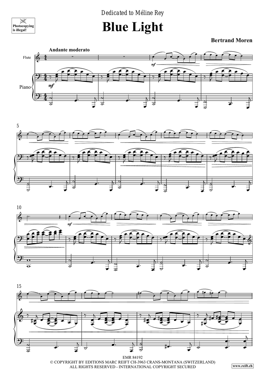 Blue Light Blue Light Flute Solo scores gallery preview page 5