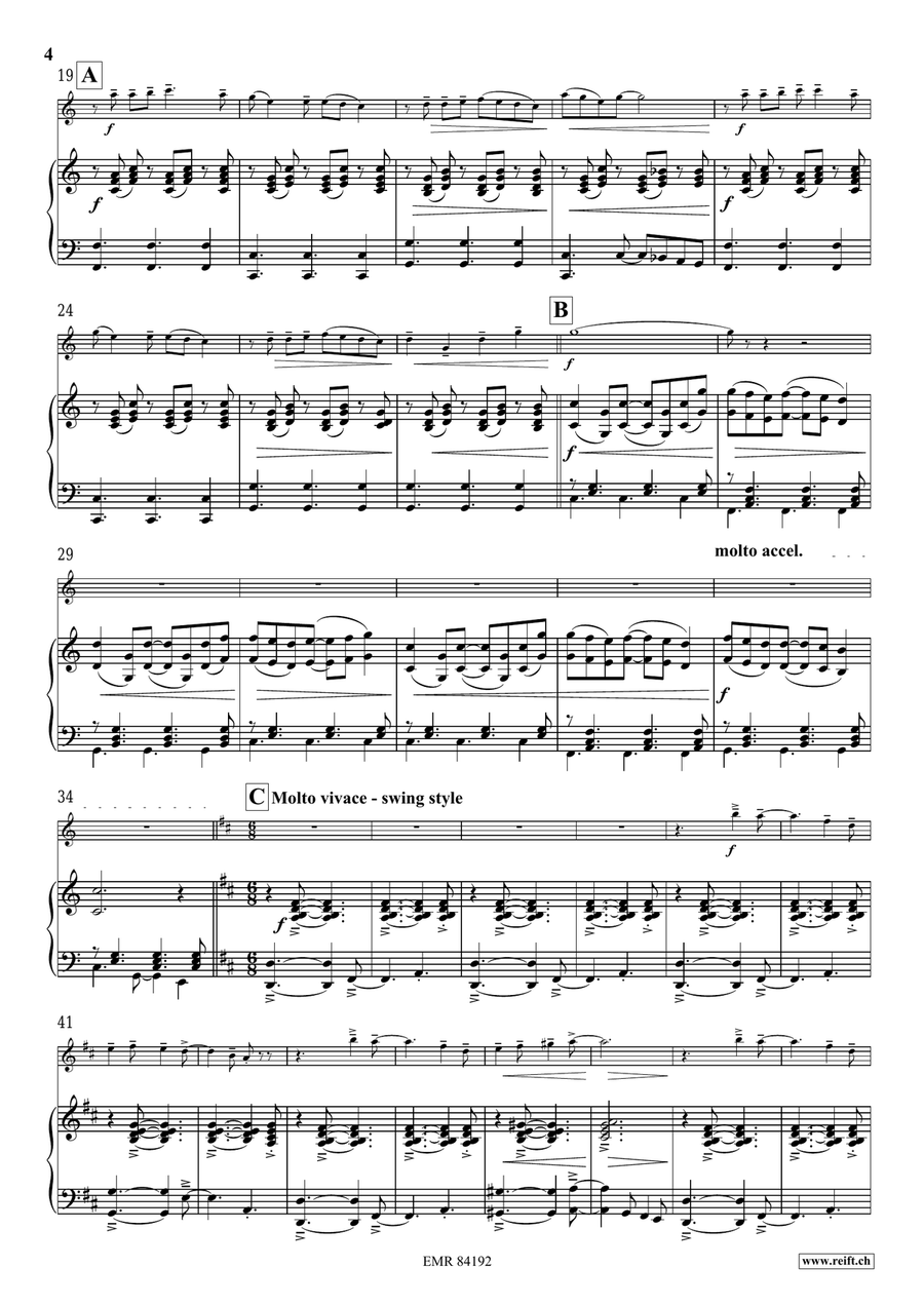 Blue Light Blue Light Flute Solo scores gallery preview page 6