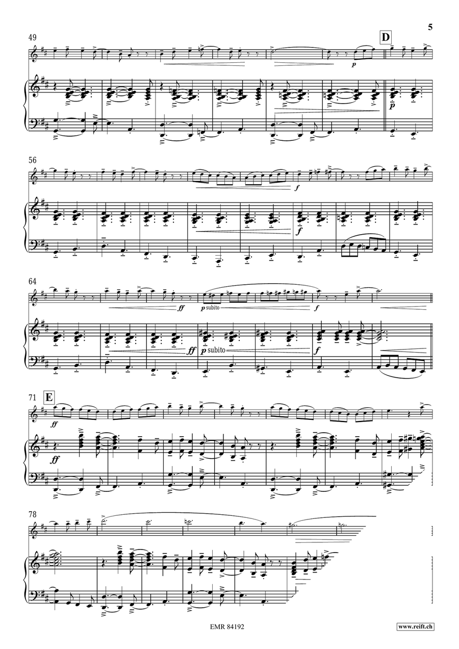 Blue Light Blue Light Flute Solo scores gallery preview page 7