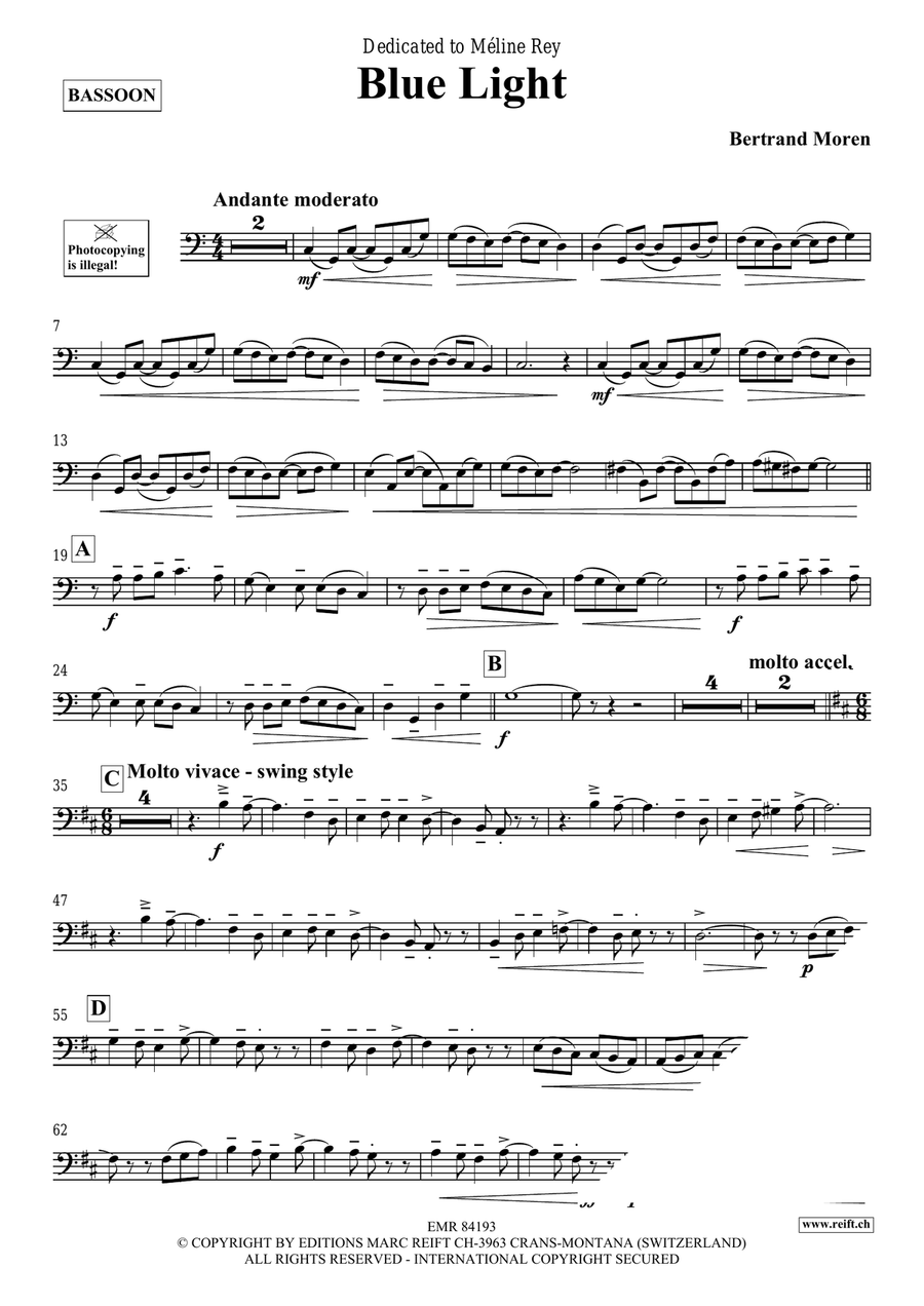 Blue Light Blue Light Bassoon Solo scores gallery preview page 4