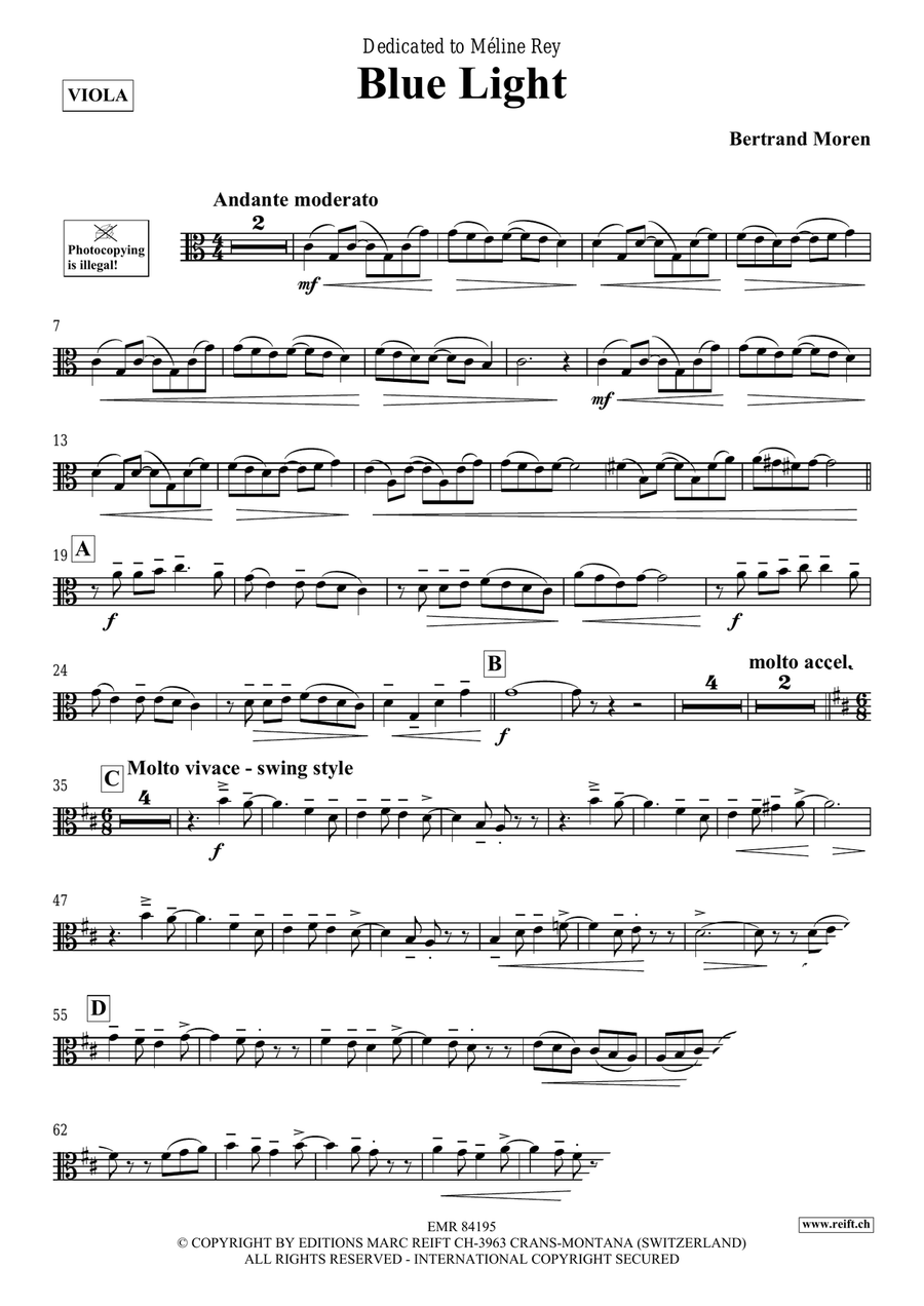 Blue Light Blue Light Piano Accompaniment scores gallery preview page 4