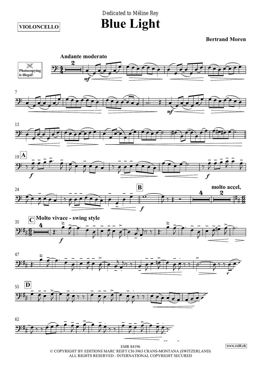 Blue Light Blue Light Piano Accompaniment scores gallery preview page 4