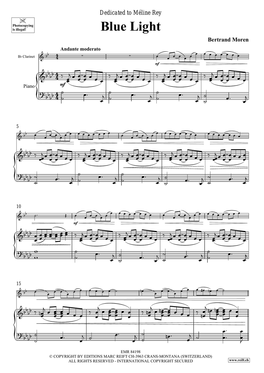 Blue Light Blue Light Clarinet Solo scores gallery preview page 5