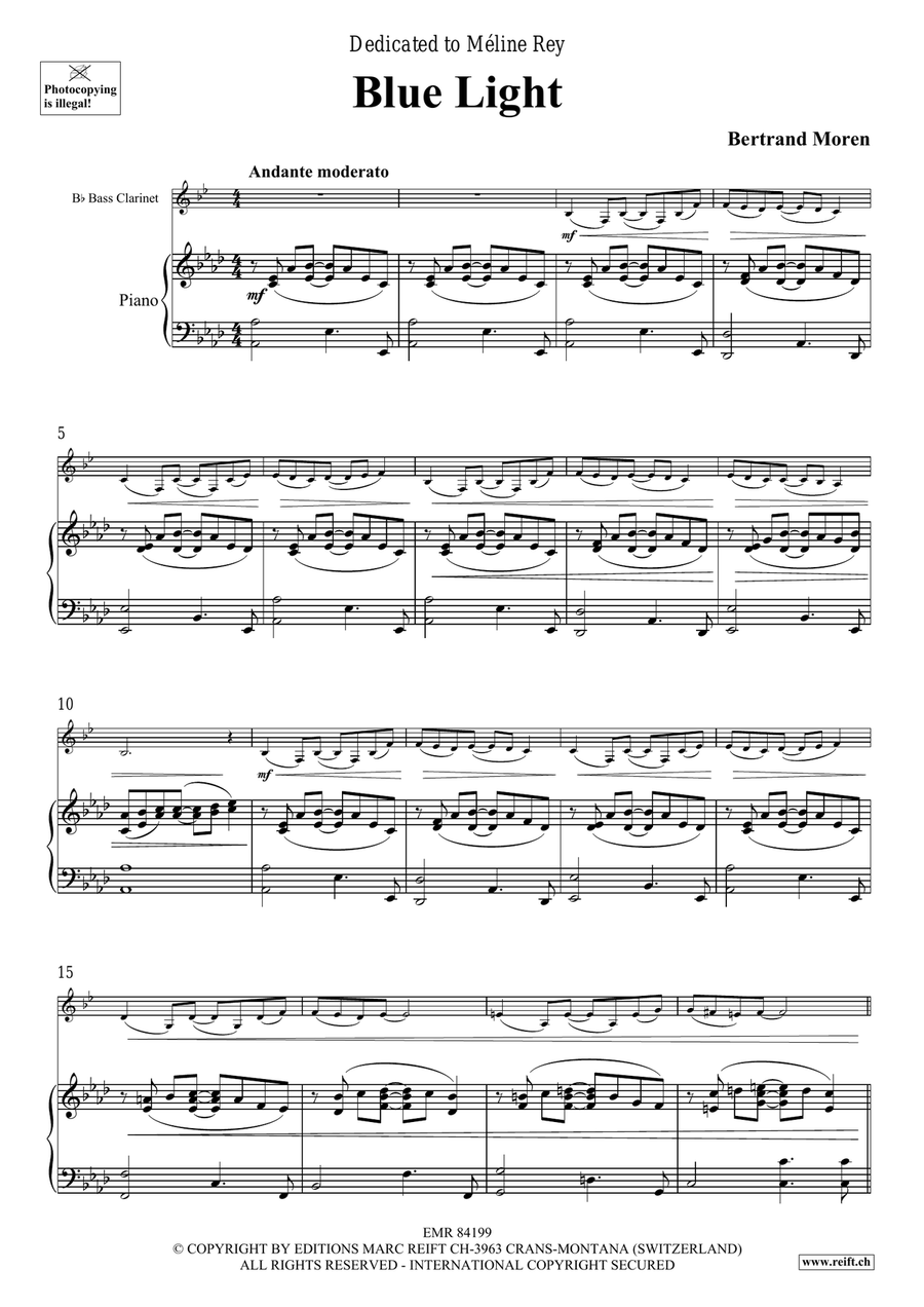 Blue Light Blue Light Bass Clarinet scores gallery preview page 5