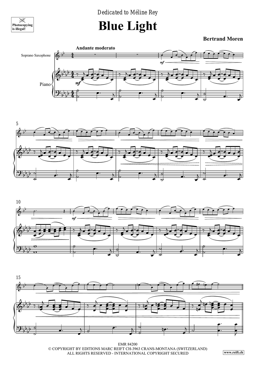 Blue Light Blue Light Soprano Saxophone scores gallery preview page 5