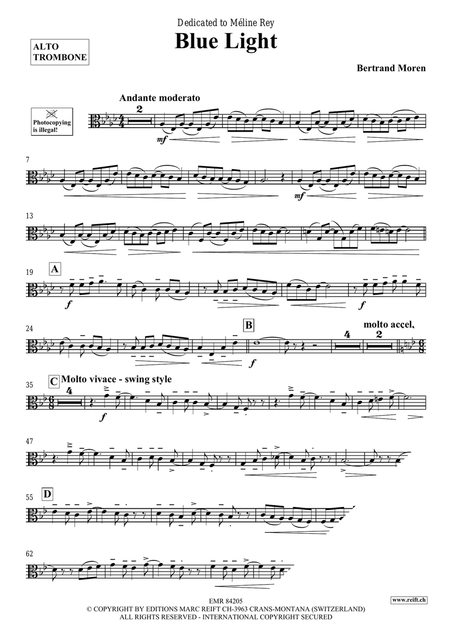 Blue Light Blue Light Piano Accompaniment scores gallery preview page 4