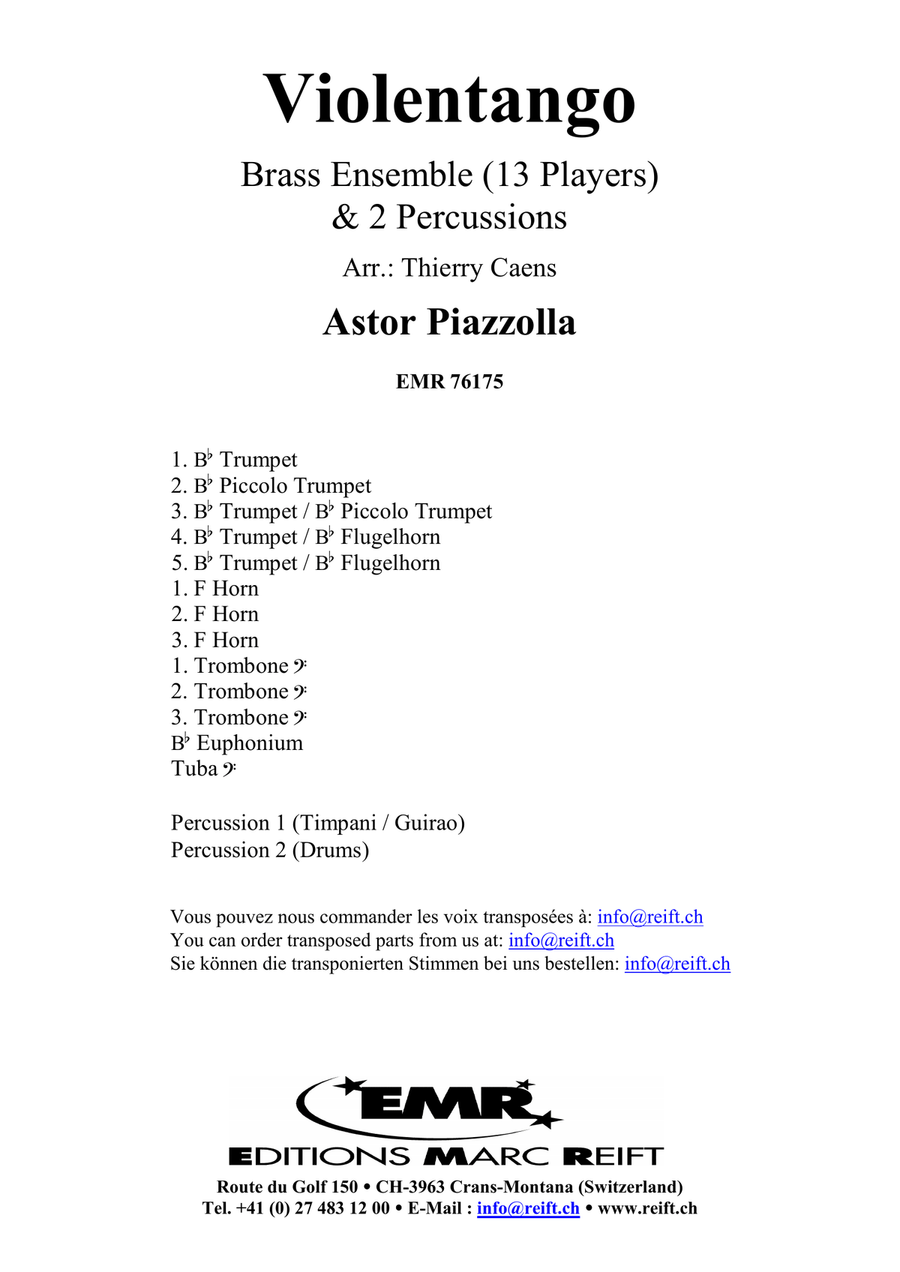Violentango Violentango Percussion scores gallery preview page 2