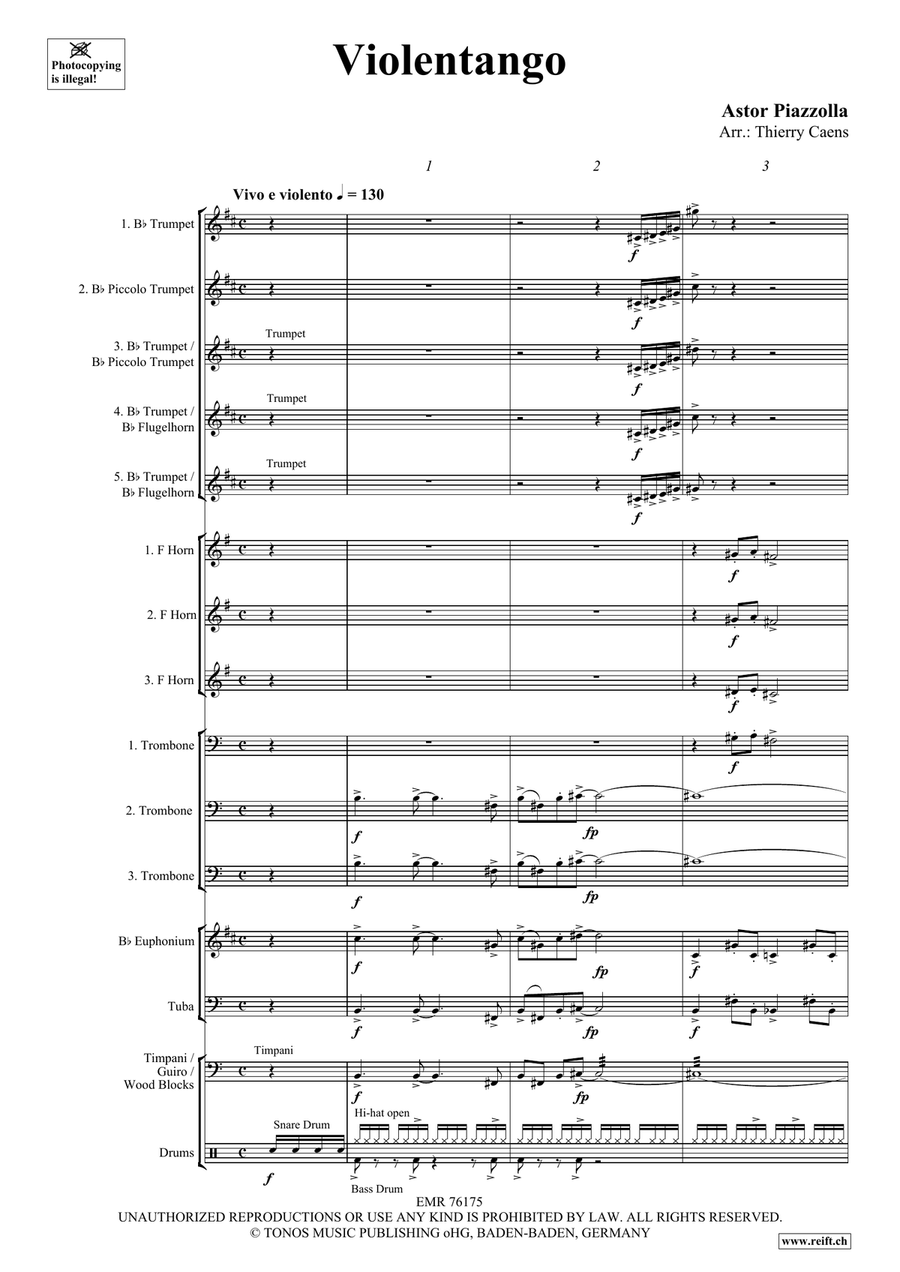 Violentango Violentango Percussion scores gallery preview page 3