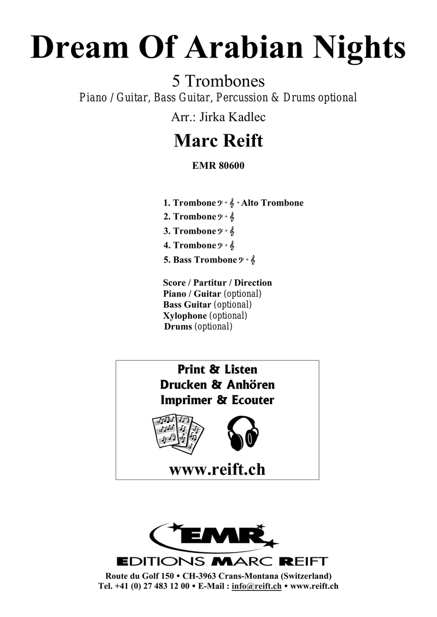 Dream Of Arabian Nights Dream Of Arabian Nights Trombone scores gallery preview page 2