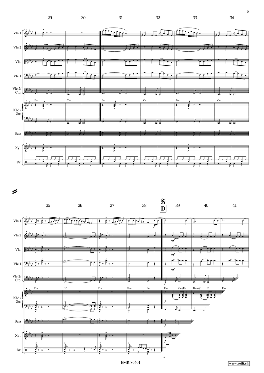 Dream Of Arabian Nights Dream Of Arabian Nights String Quintet scores gallery preview page 6