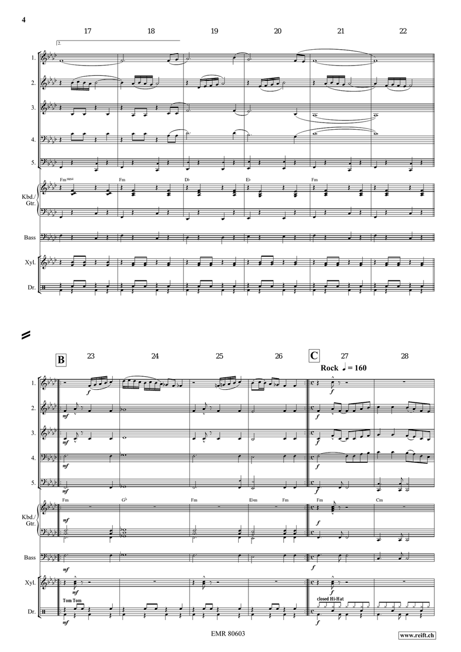 Dream Of Arabian Nights Dream Of Arabian Nights Woodwind Quintet scores gallery preview page 5