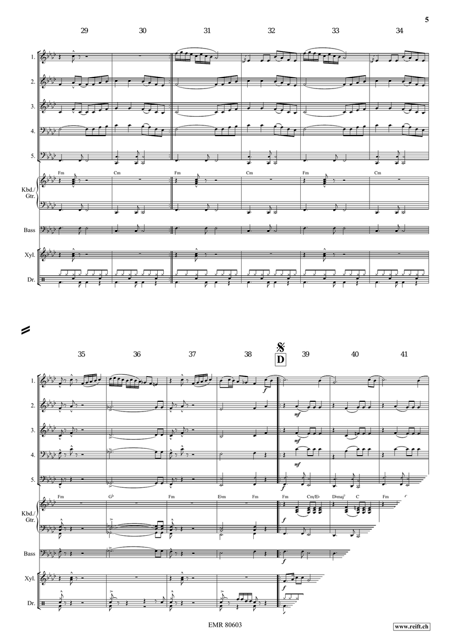Dream Of Arabian Nights Dream Of Arabian Nights Woodwind Quintet scores gallery preview page 6