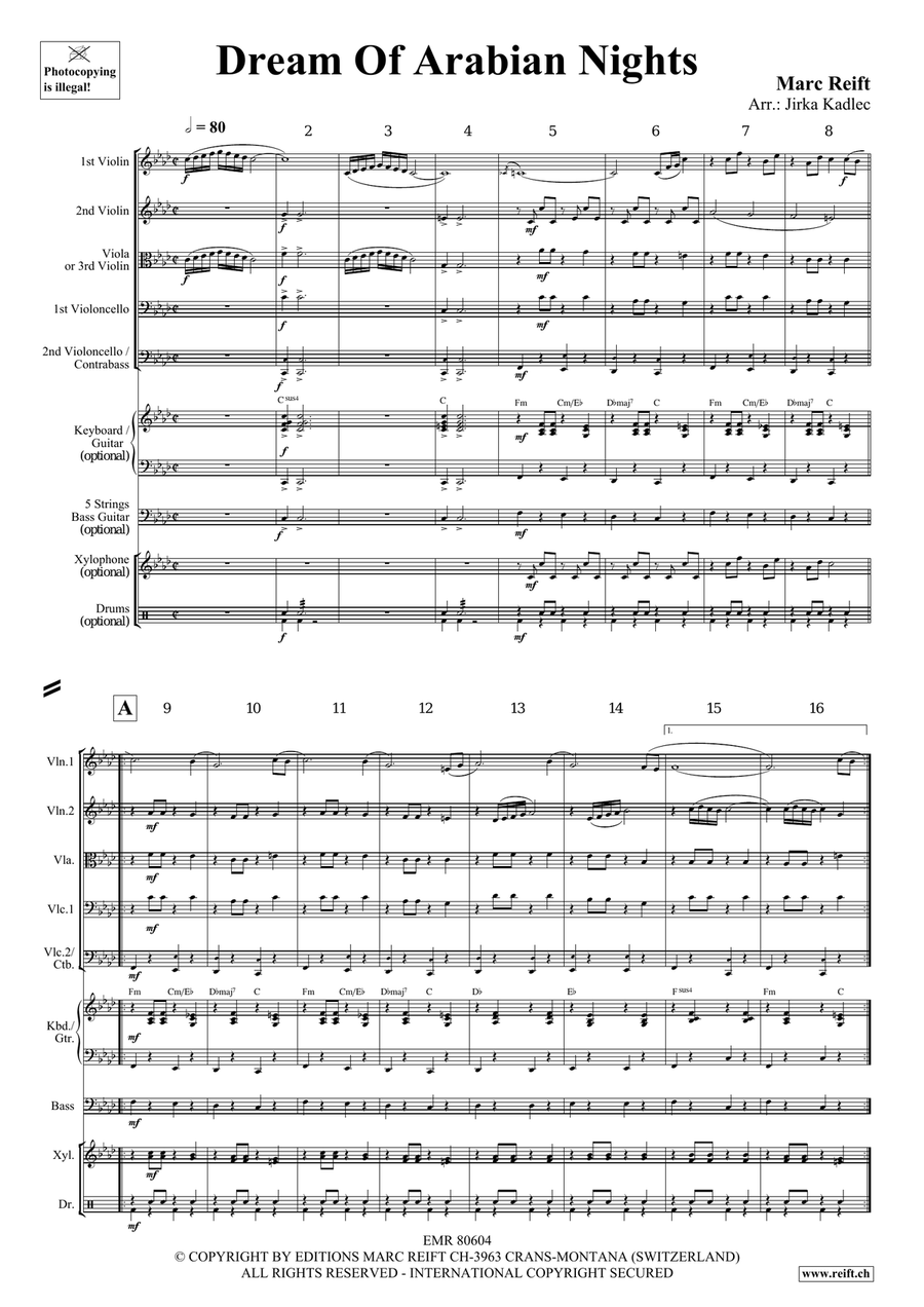 Dream Of Arabian Nights Dream Of Arabian Nights String Orchestra scores gallery preview page 4