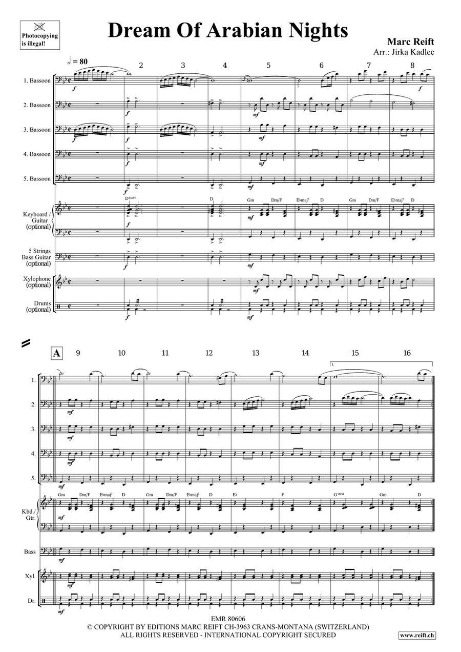 Dream Of Arabian Nights Dream Of Arabian Nights Bassoon scores gallery preview page 4