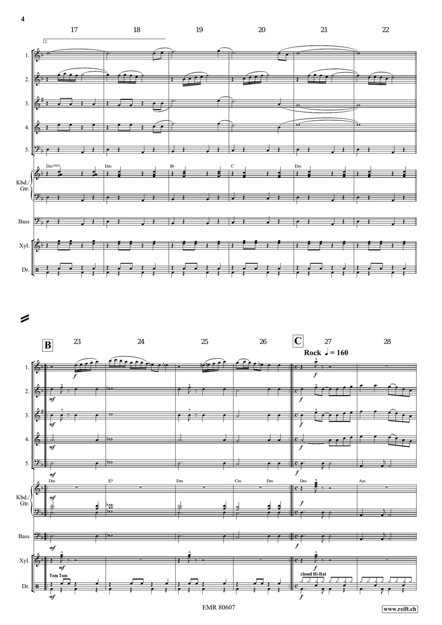 Dream Of Arabian Nights Dream Of Arabian Nights Woodwind Quintet scores gallery preview page 5
