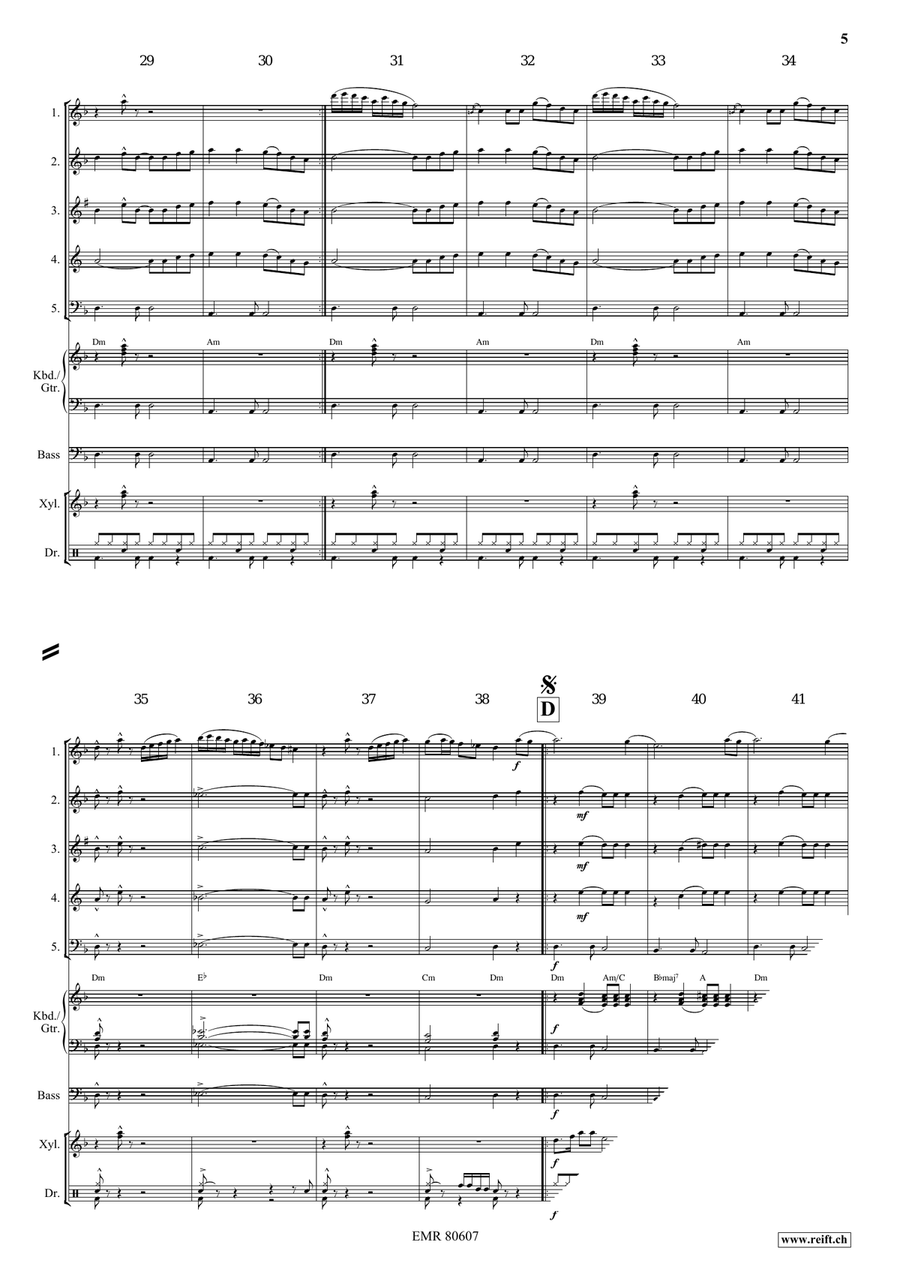 Dream Of Arabian Nights Dream Of Arabian Nights Woodwind Quintet scores gallery preview page 6