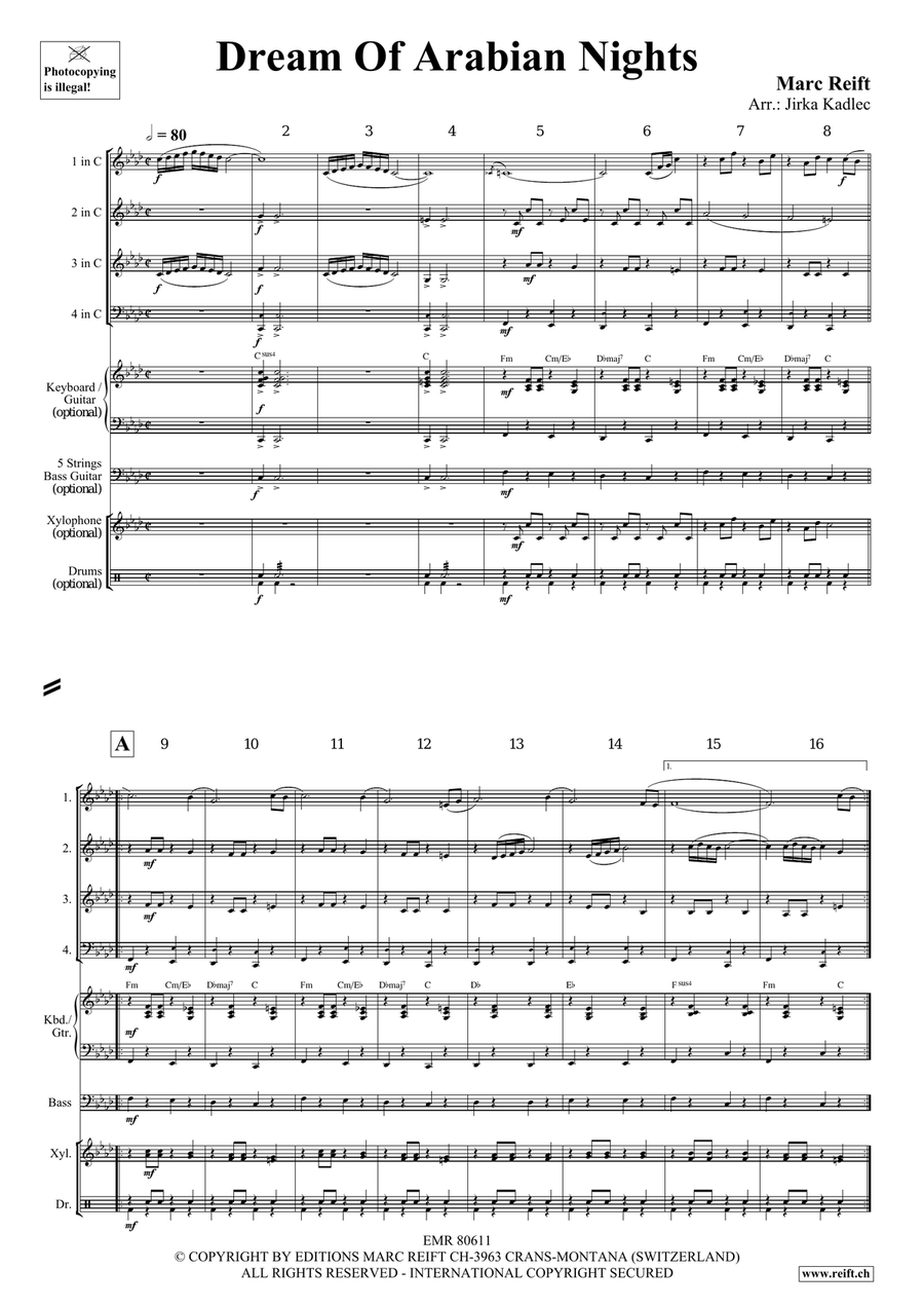 Dream Of Arabian Nights Dream Of Arabian Nights Score scores gallery preview page 4