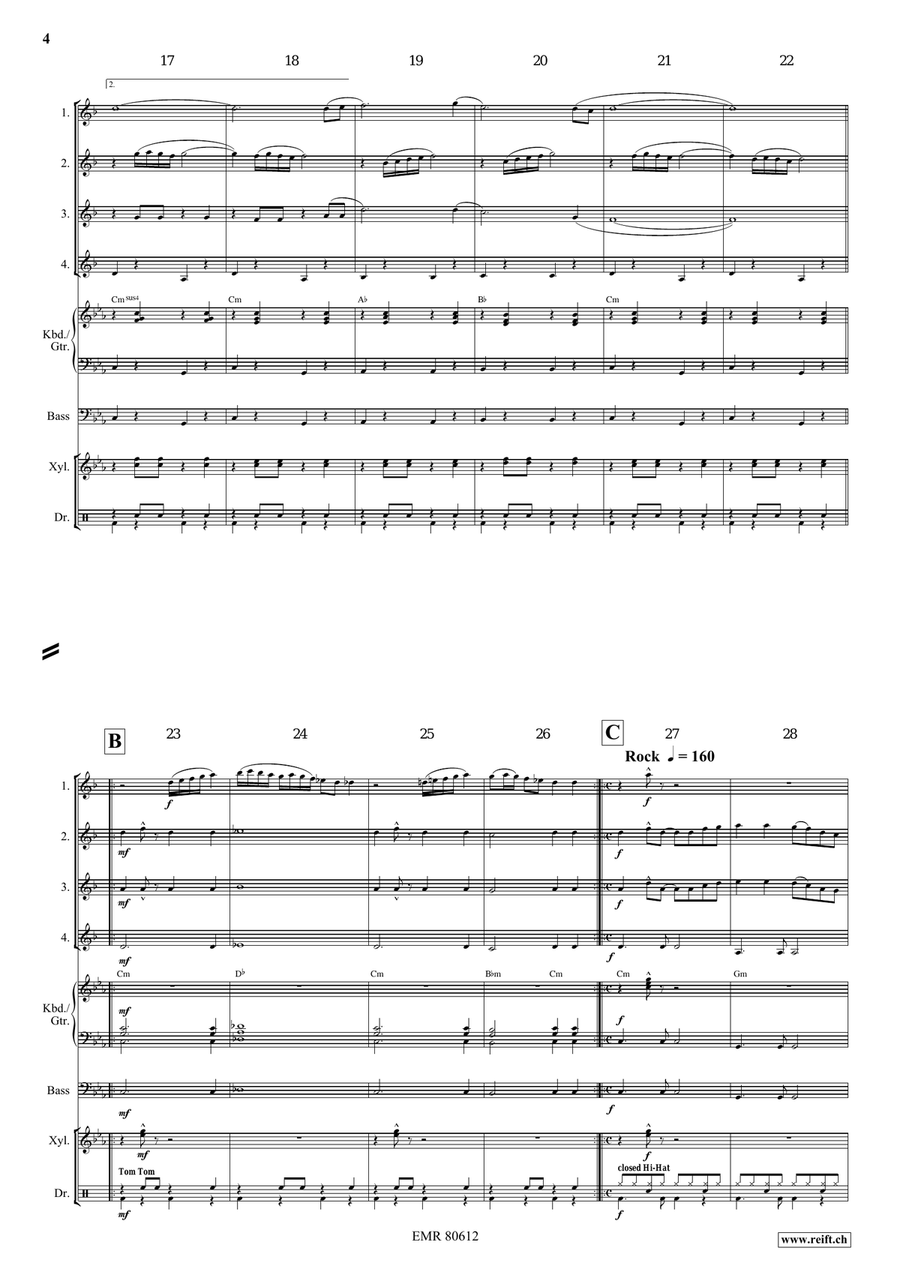 Dream Of Arabian Nights Dream Of Arabian Nights Clarinet Quartet scores gallery preview page 5