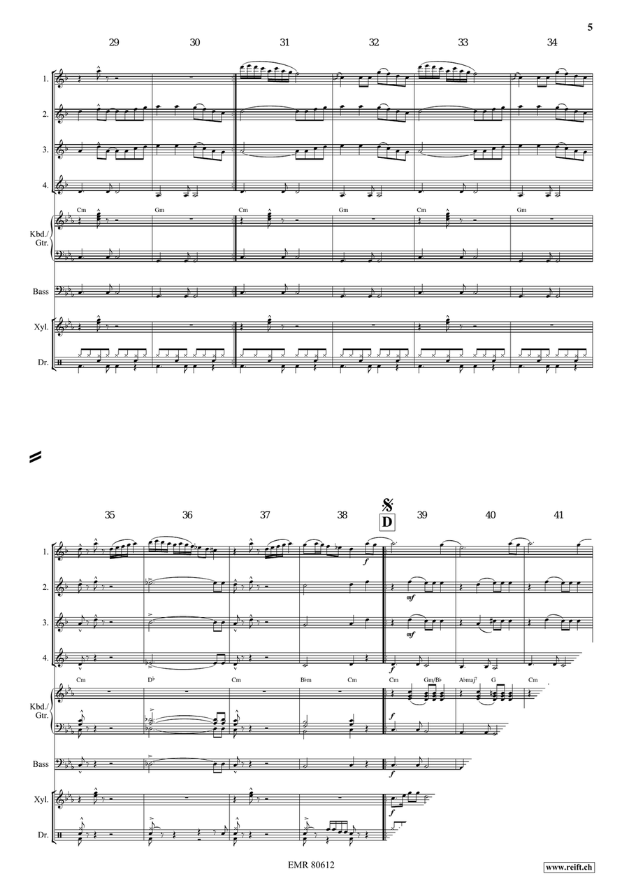 Dream Of Arabian Nights Dream Of Arabian Nights Clarinet Quartet scores gallery preview page 6