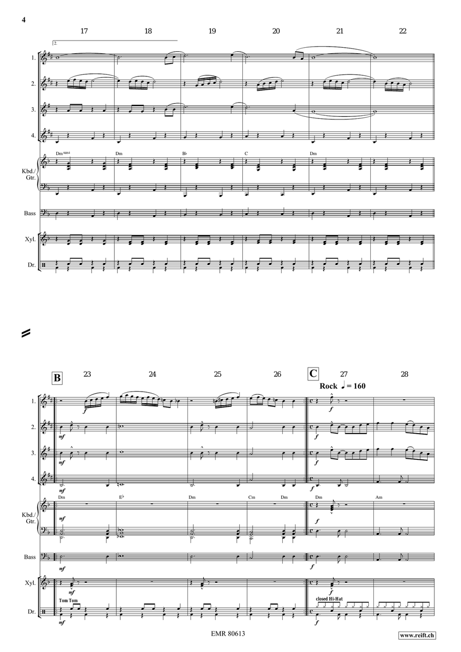 Dream Of Arabian Nights Dream Of Arabian Nights Saxophone Quartet scores gallery preview page 5