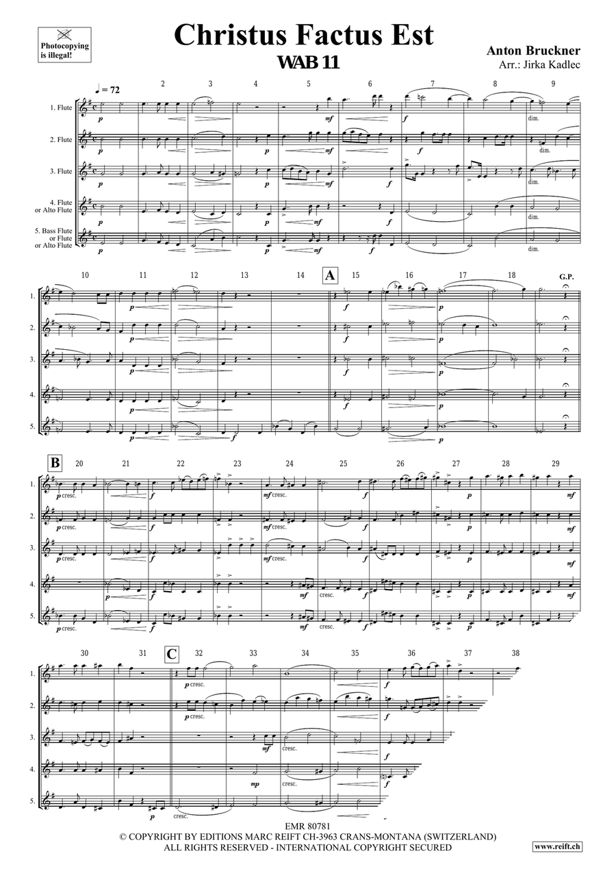 Christus Factus Est Christus Factus Est Flute scores gallery preview page 3