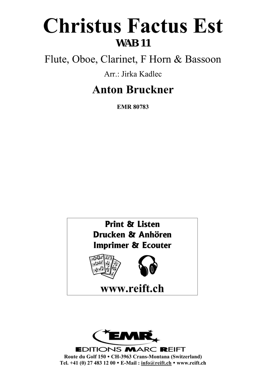 Christus Factus Est Christus Factus Est Woodwind Quintet scores gallery preview page 2