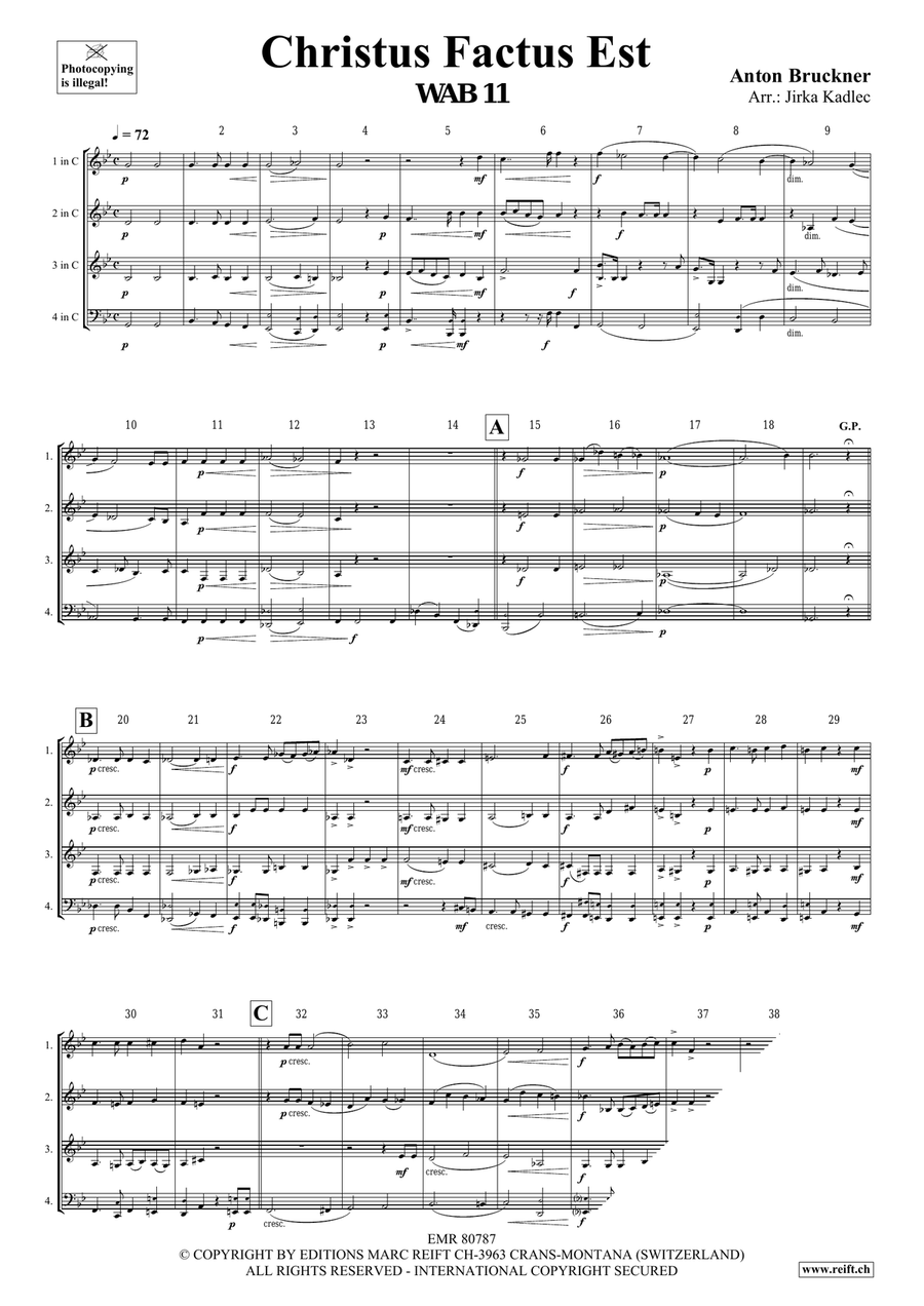Christus Factus Est Christus Factus Est Score scores gallery preview page 3