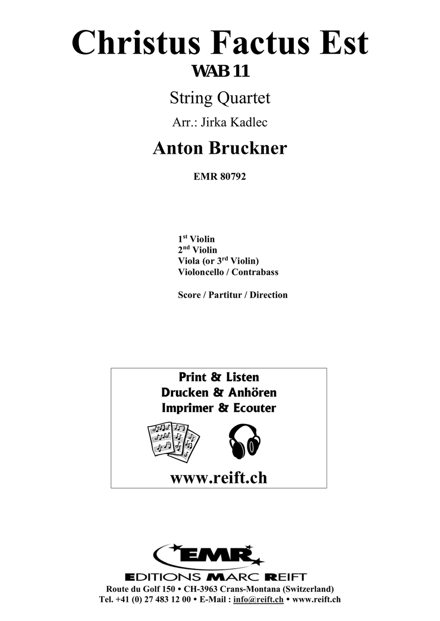 Christus Factus Est Christus Factus Est String Quartet scores gallery preview page 2