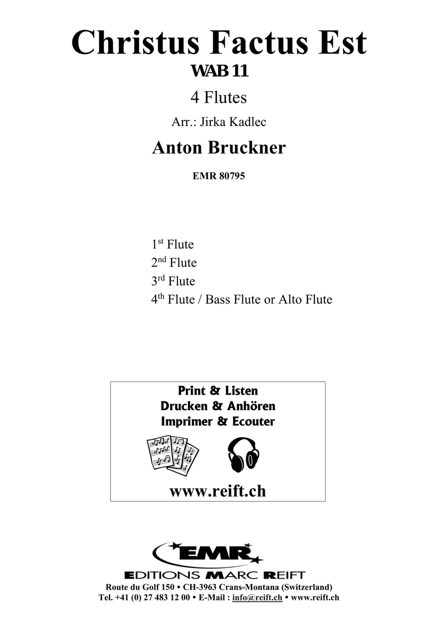 Christus Factus Est Christus Factus Est Flute Quartet scores gallery preview page 2